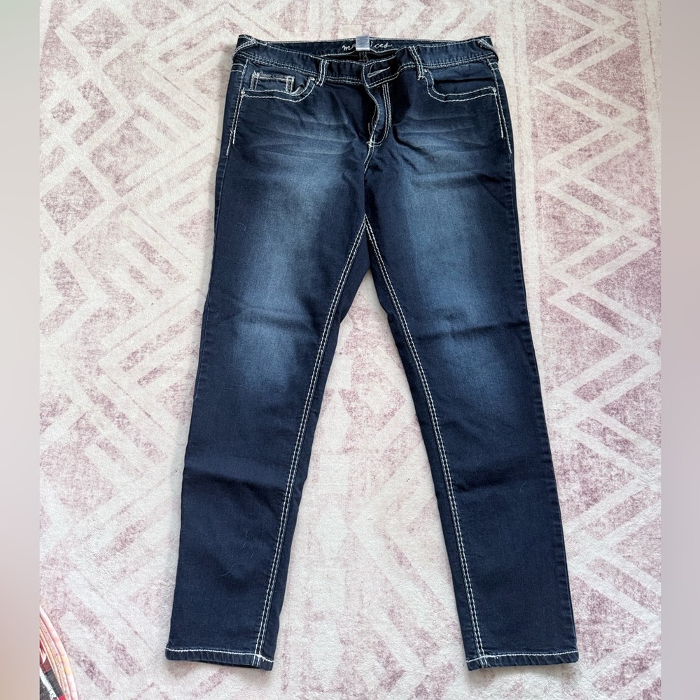 Maurices Dark Blue Skinny Jeans